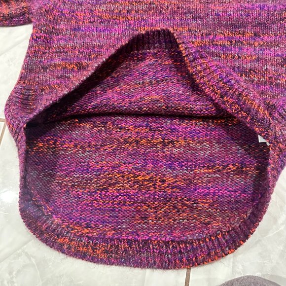 RARE Madewell Wool Alpaca Multicolored Zip-Turtle Neck Sweater Womens Size XS - Picture 12 of 12